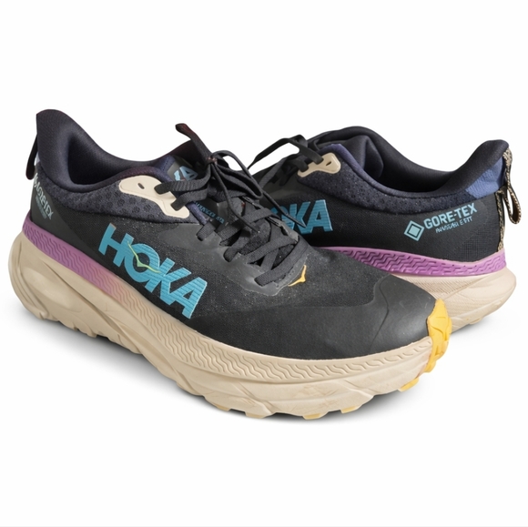 HOKA Challenger ATR 7 Trail Running Shoes Gore-Tex Men’s 12D black oatmeal